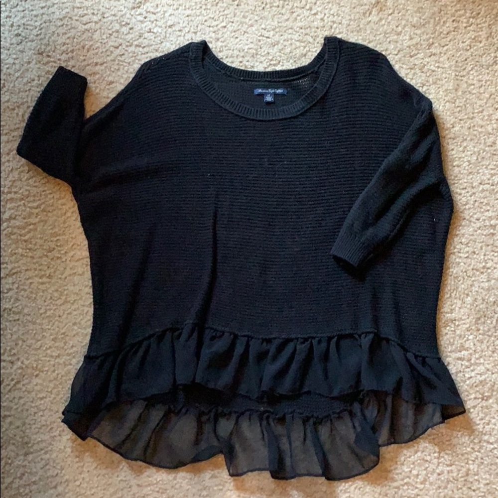 American eagle black sweater